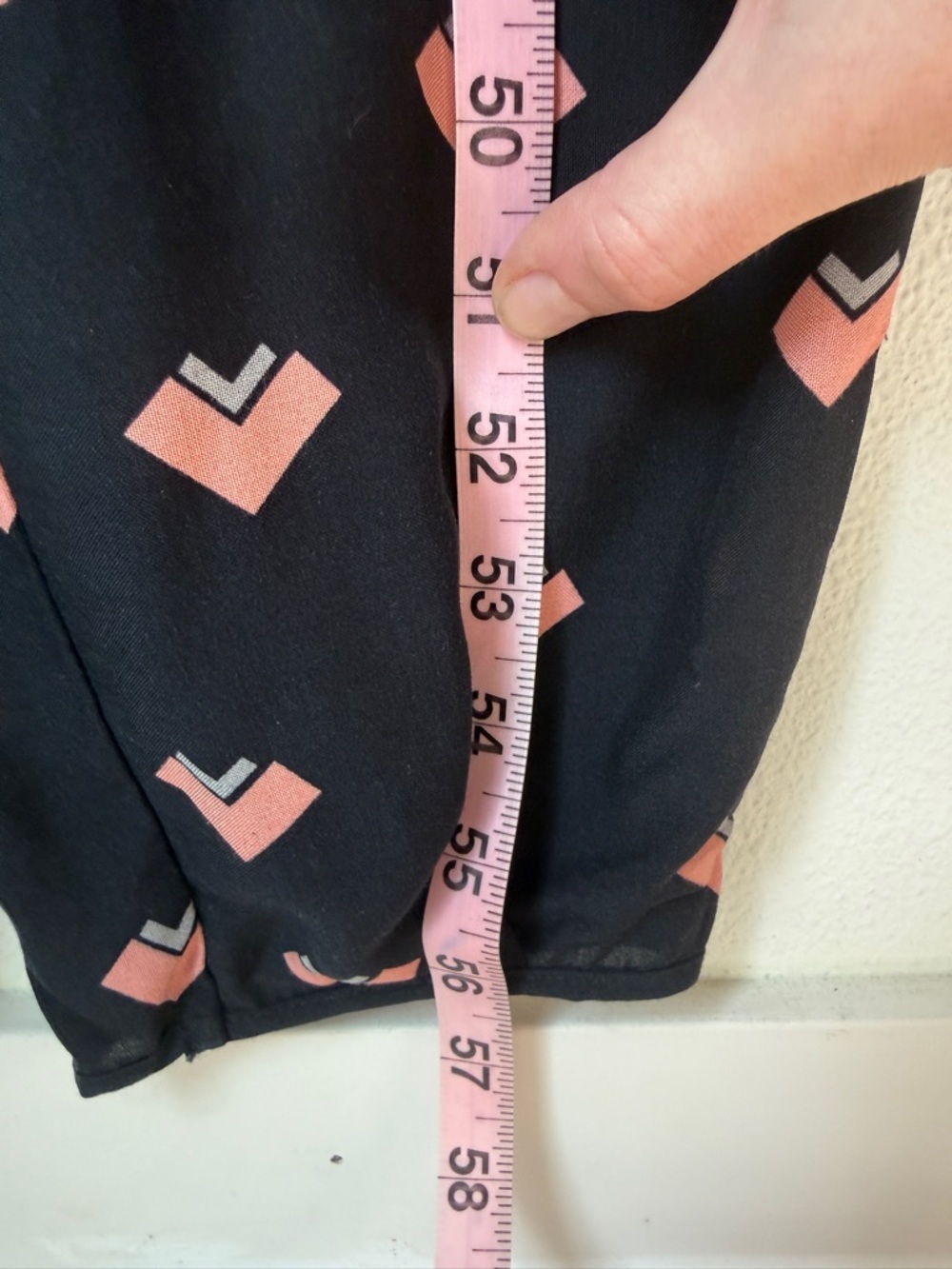 Corey Lynn Calter - Anthropologie- Navy Jumpsuit with Pink arrow pattern - Small - Picture 10 of 10